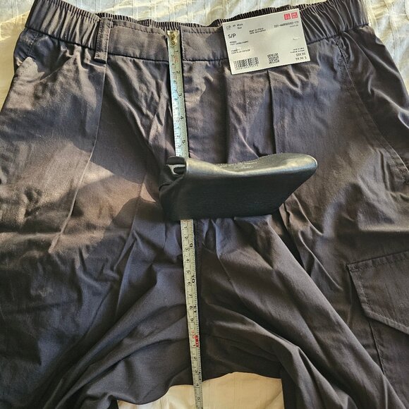 Uniqlo Easy Cargo Pants - 2024 - Black - Sz S - NWT - Picture 15 of 15